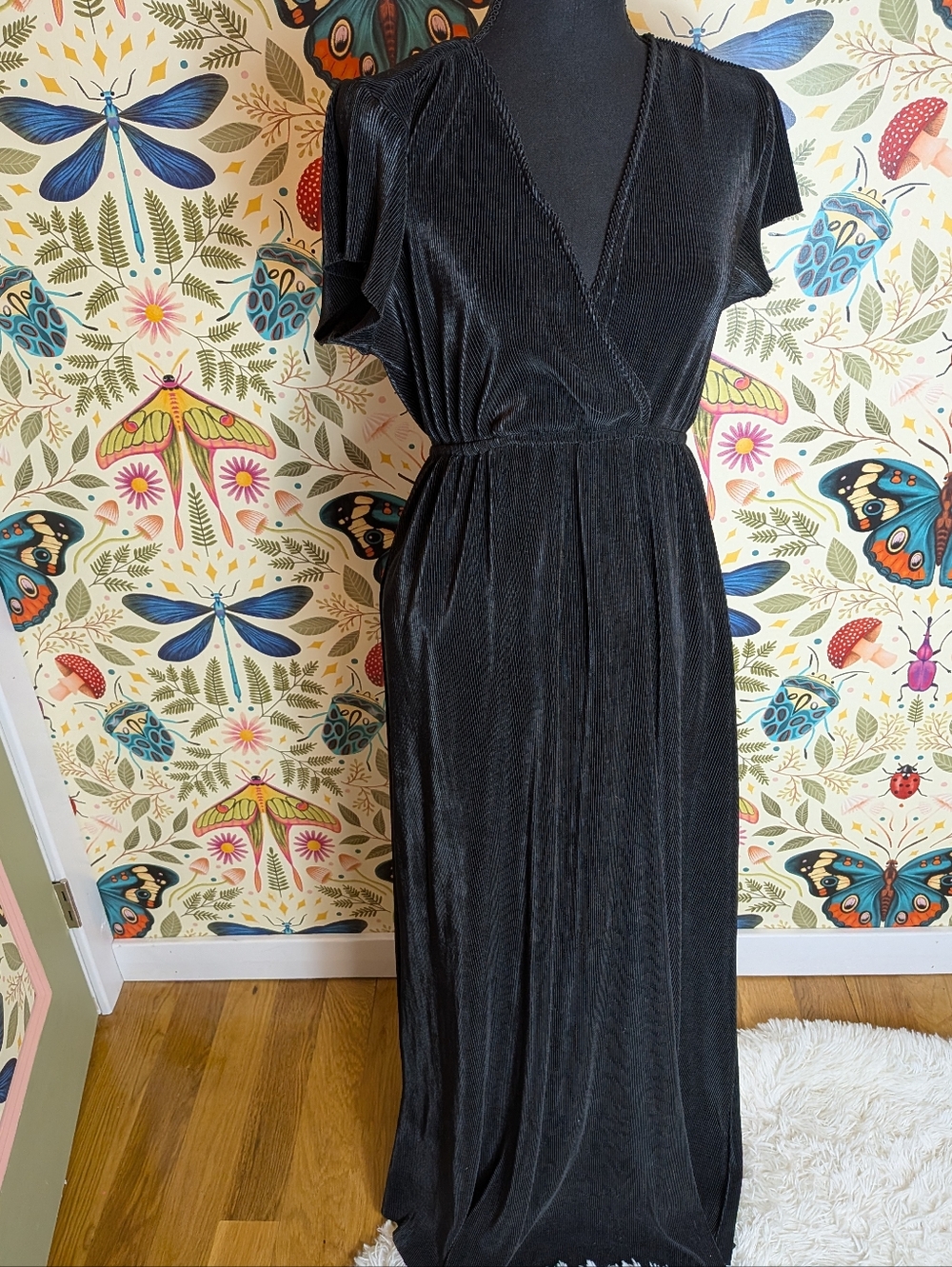 Baltic Born Black Velvet Maxi Dress